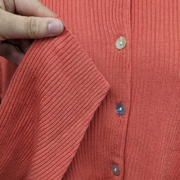 Pierre Cardin Vintage Ribbed Cardigan Sz L - Picture 6 of 12